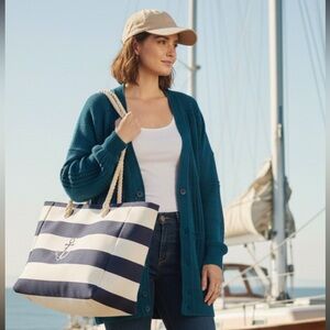 Vintage  Italian Wool Blend Teal Cable Knit Cardigan /Nautical/ Eclectic Grandpa